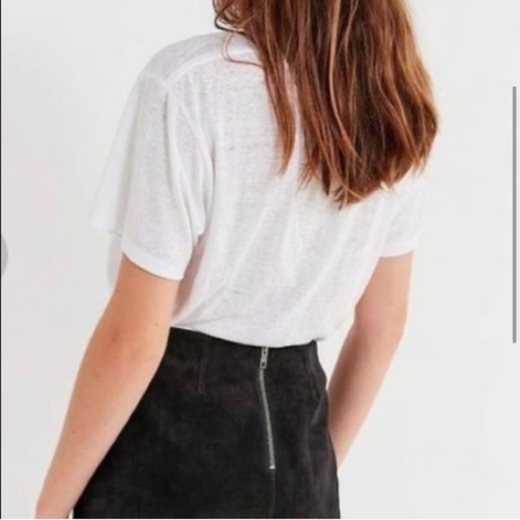 Urban outfitters leather fringe mini skirt - Picture 2 of 5